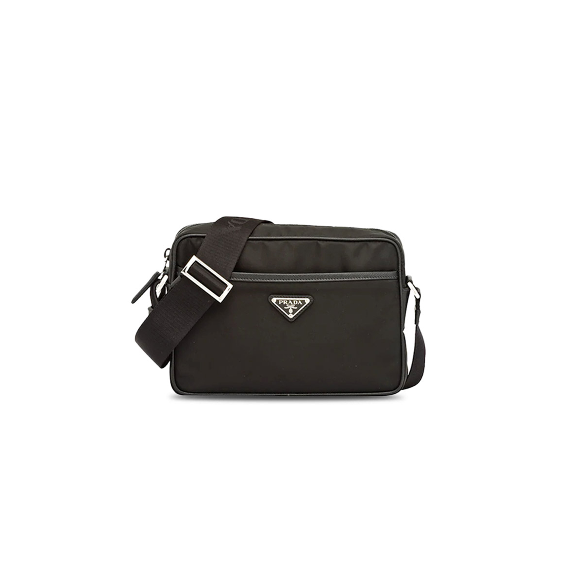 PRADA RE-NYLON AND SAFFIANO LEATHER SHOULDER BAG 2VH048 (23*16*7cm) PRADA RE-NYLON AND SAFFIANO LEATHER SHOULDER BAG 2VH048 (23*16*7cm)